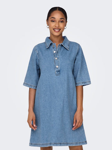 Jurken - Onlgry S/S Denim Dress van Only
