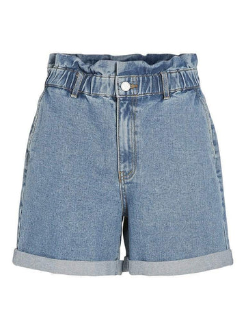 Medium Blue Denim Shorts - Vihera Hw Shorts van Vila