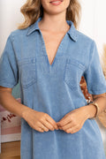 Jurken - Veja V-neck cotton dress van Kilky
