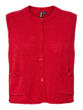 Goji berry Cardigans - Pcjessie Sl O-Neck Knit Vest van Pieces