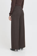 Broeken - Ihkate Jacquard Pants 9 Black Herringbone van Ichi
