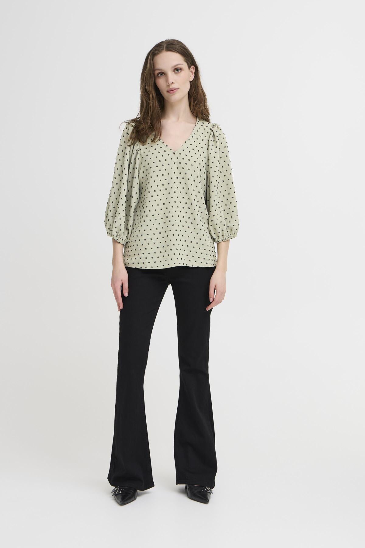 Shirts - Ihzabby Midsleeve Top van Ichi