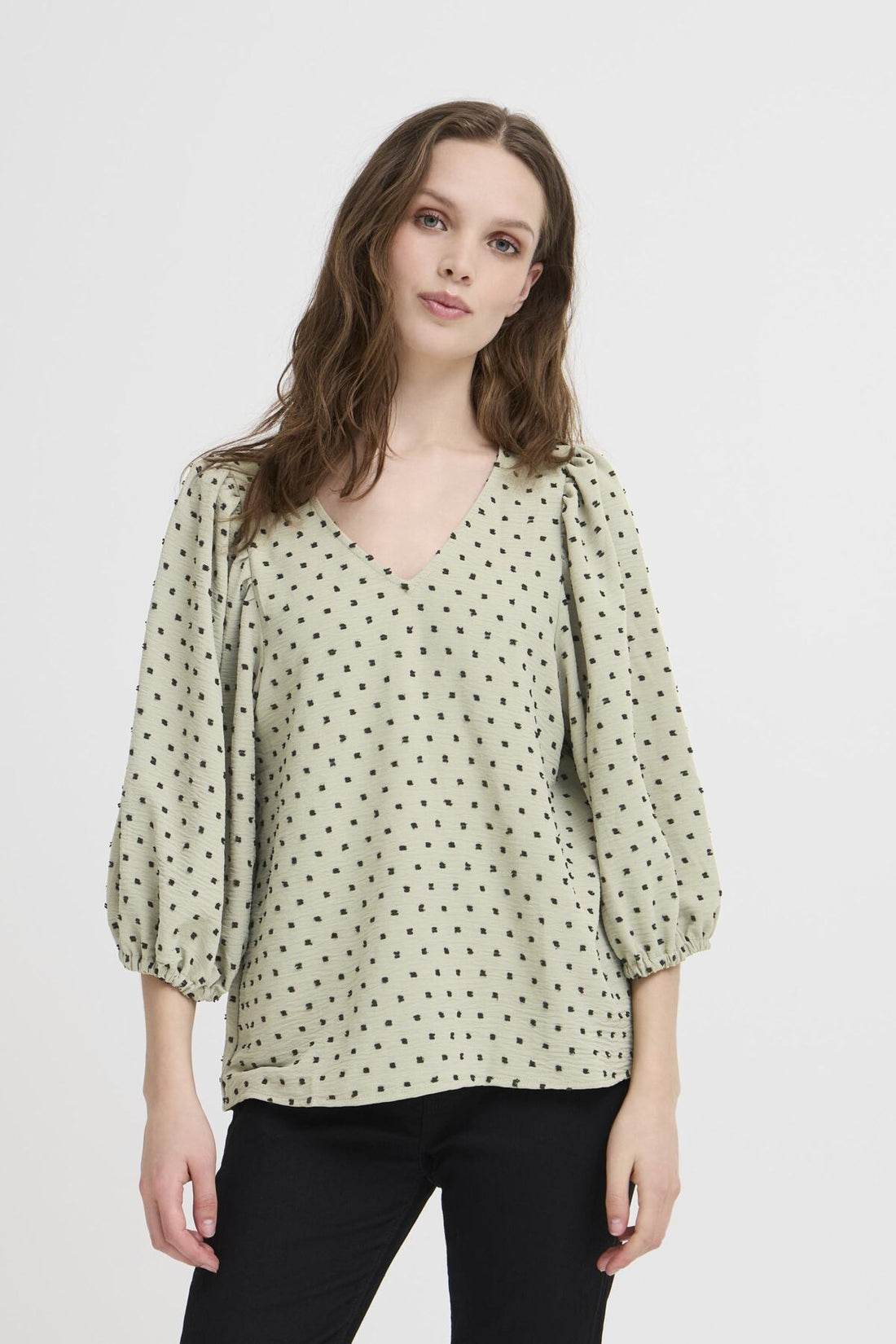 Shirts - Ihzabby Midsleeve Top van Ichi