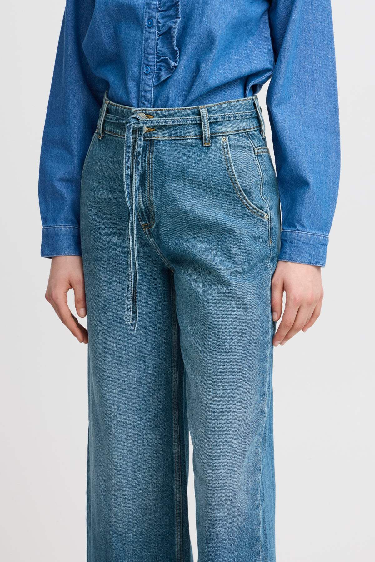 Jeans - Bykimu Belt Jeans van b.young