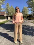 BABY ROSE ECRU Pulls - Elise bicolore knit van Mika Elles