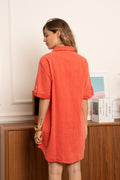 Jurken - Button cotton dress van Kilky
