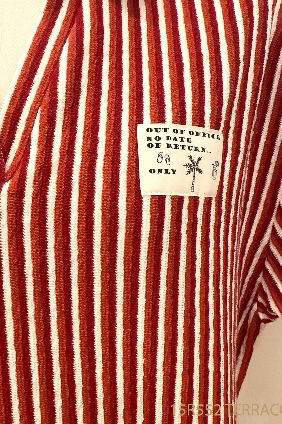 terracotta stripes Jurken - Out of office dress van Meisjes
