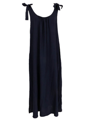 navy One Size Jurken - Strap high summer dress van Azzurro
