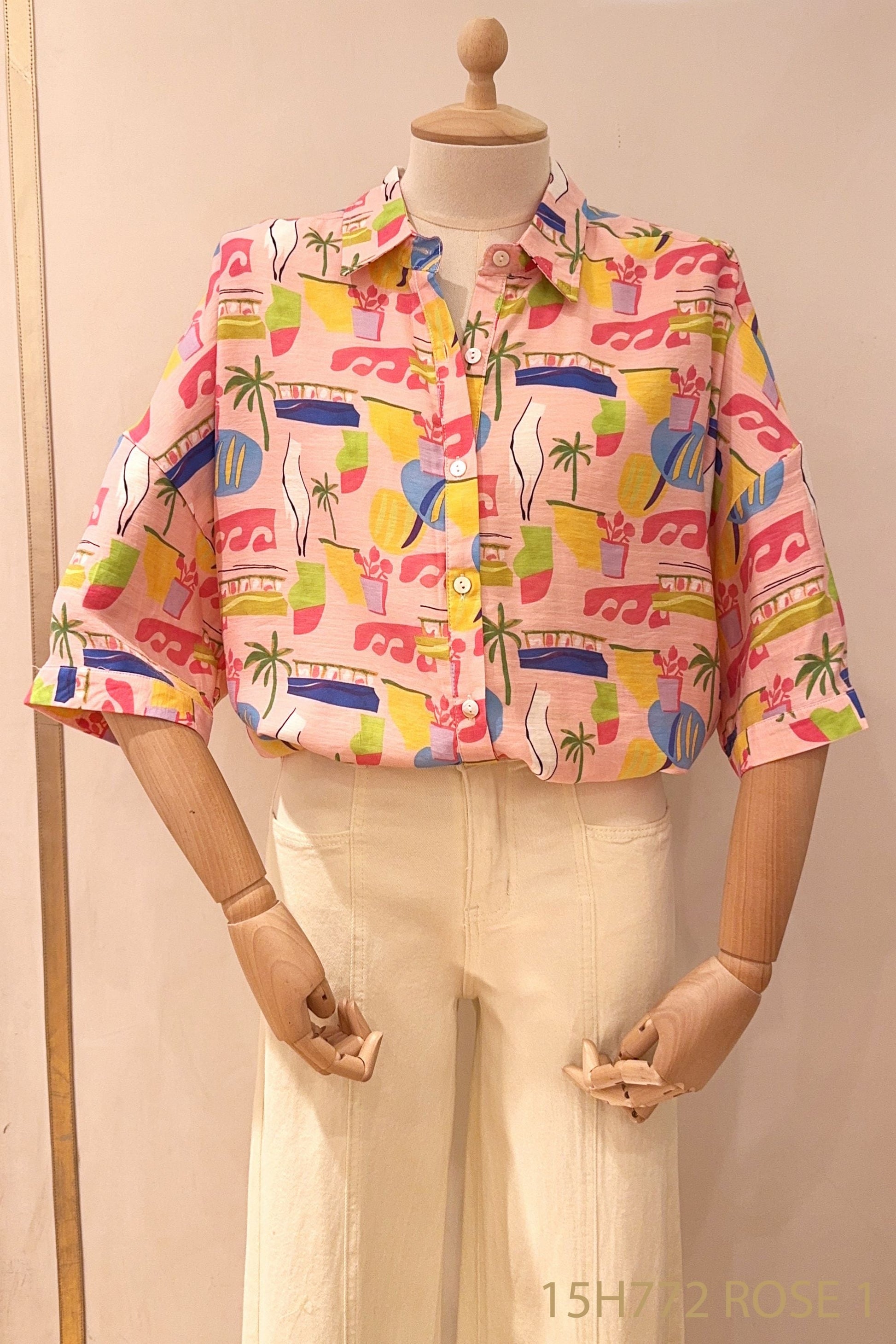 roze Shirts - Tropical shirt van Season
