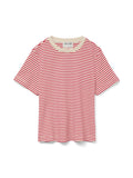 Birch Chinese Red T-shirts - Vmjada Naima Ss O-Neck T-Shirt van Vero moda