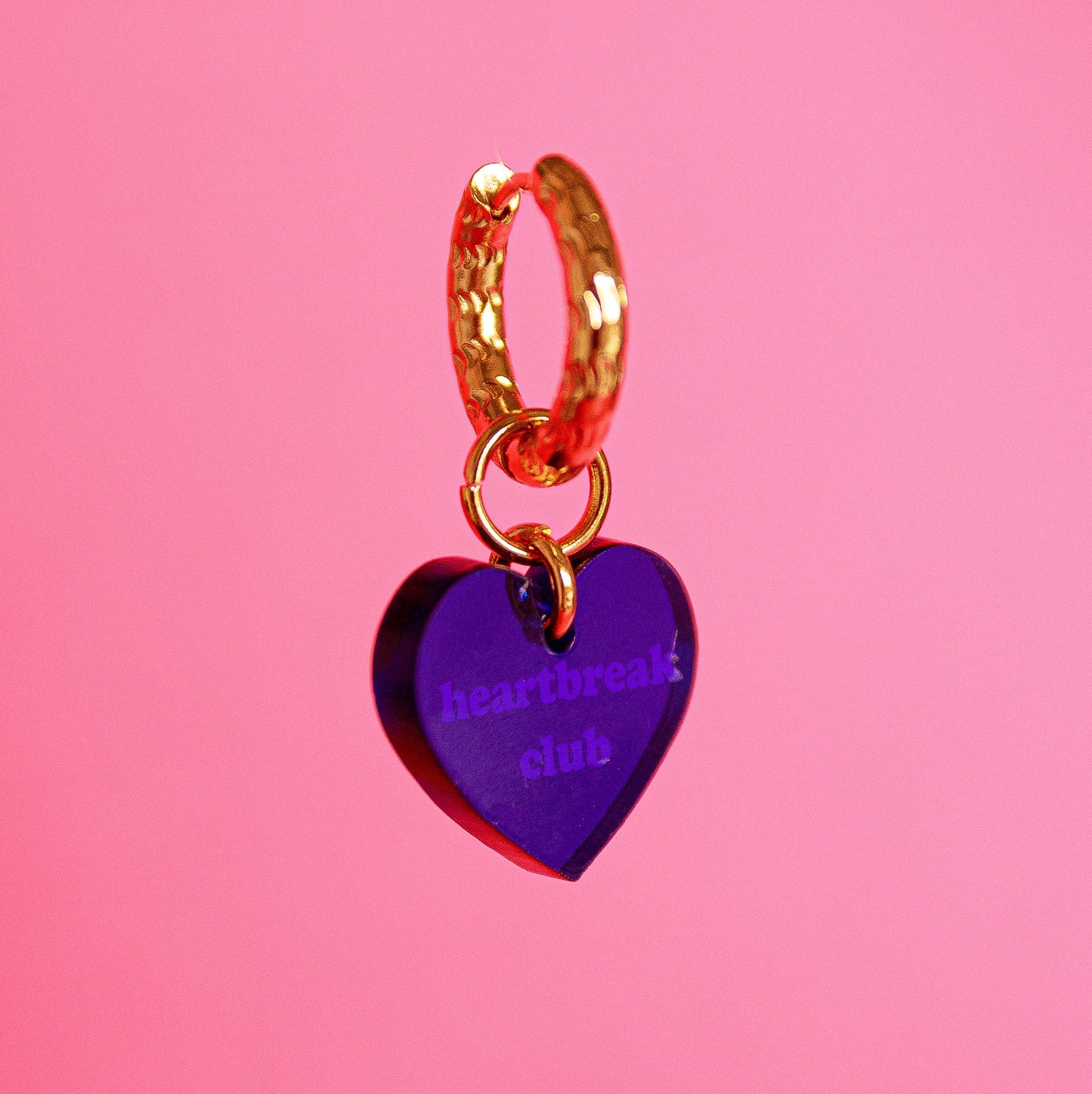 hearbreak club One Size (per stuk) Juwelen - Plexi hoop - Heart van Atelier Jean