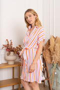 Jurken - Sien Striped Dress van Kilky