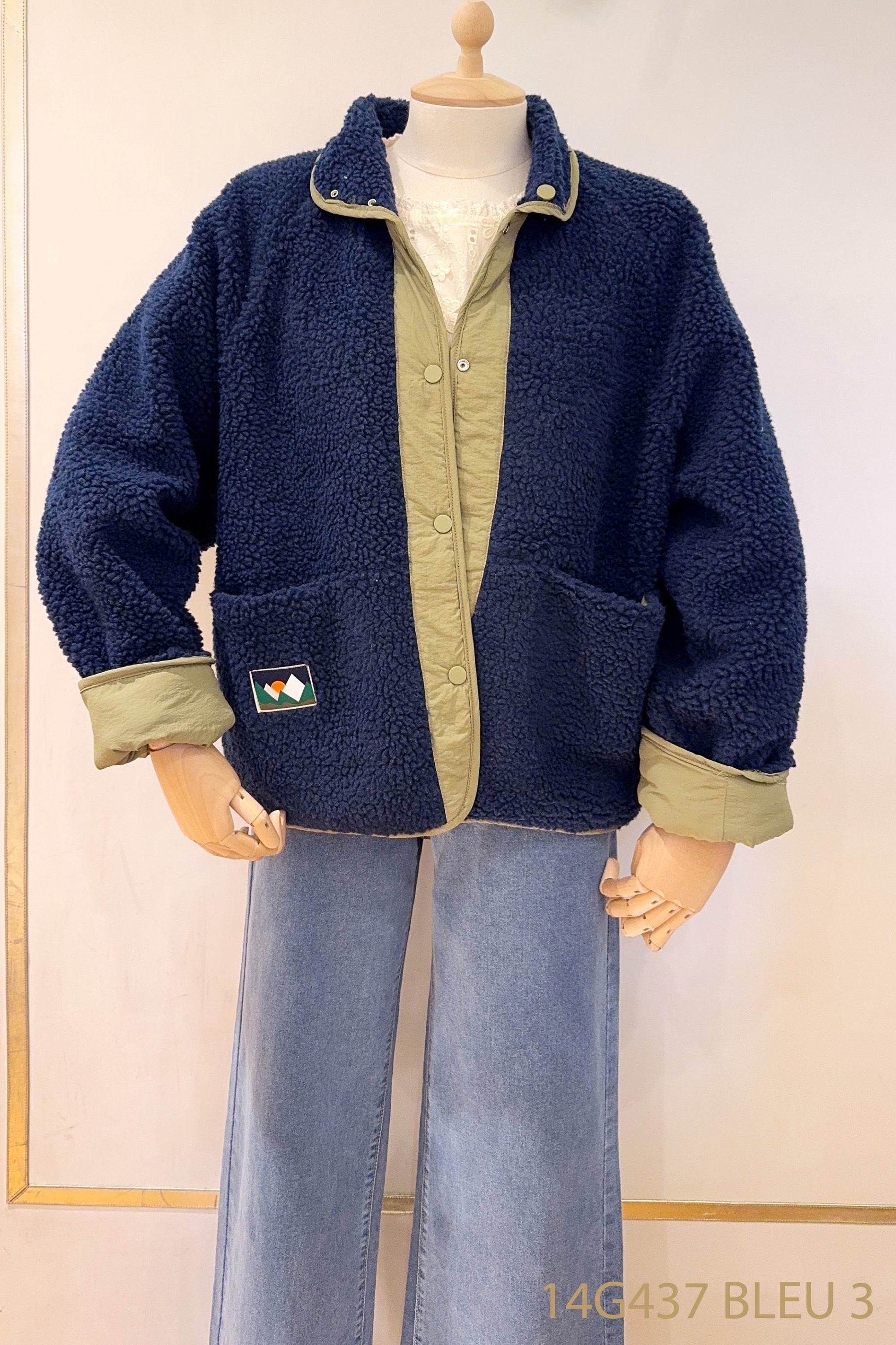 Jassen - Reversible teddy coat van Meisjes
