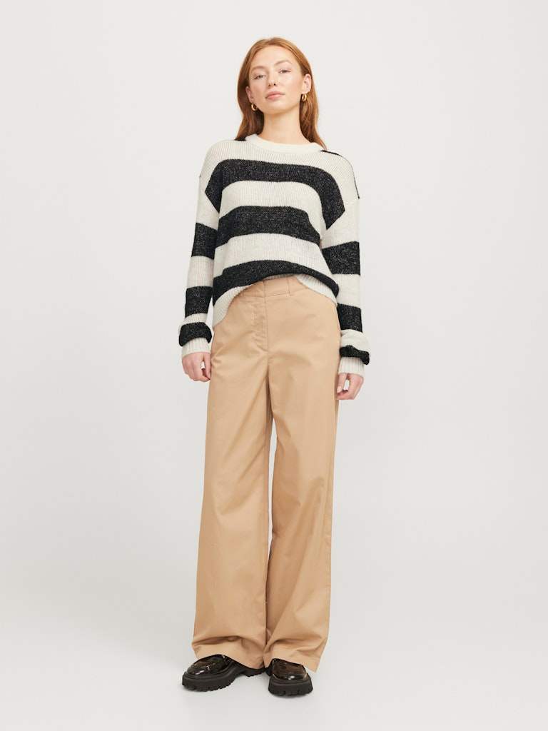 Racing Red Cloud Dancer Pulls - Jxpenelope Crew Neck Knit van JJXX