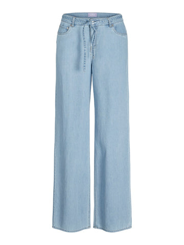 Light Blue Denim "32 Jeans - Jxsura Wide Mw Linen Blend Jeans van JJXX