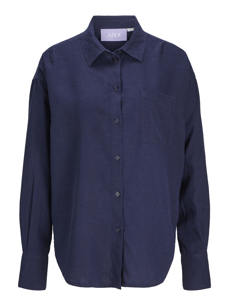 Peacoat Shirts - Jxjamie Breeze Summer Ls Shirt van JJXX