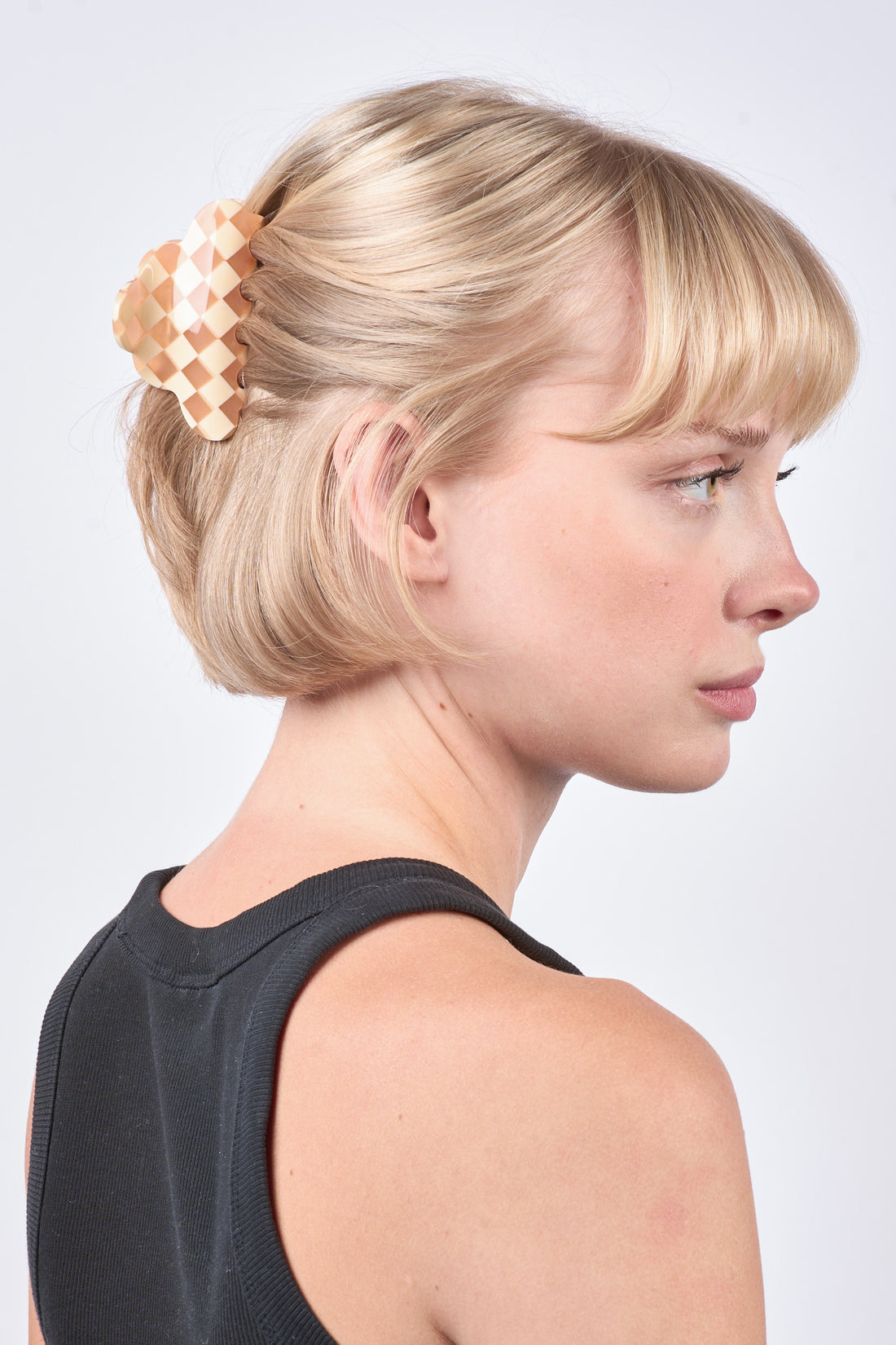 Peach Big Haar Accessoires - Lene Checkered Big van SUI AVA