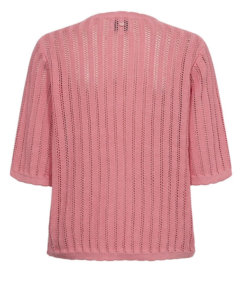 Flamingo Pink Pulls - Nupoelle Ss Pullover van Numph