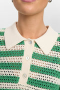 Green Spruce Pulls - Nuvillia Ss Pullover van Numph