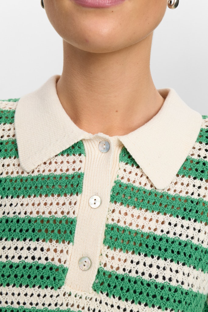 Green Spruce Pulls - Nuvillia Ss Pullover van Numph