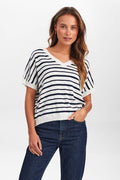 Dark Sapphire Pulls - Nukiki Pullover van Numph