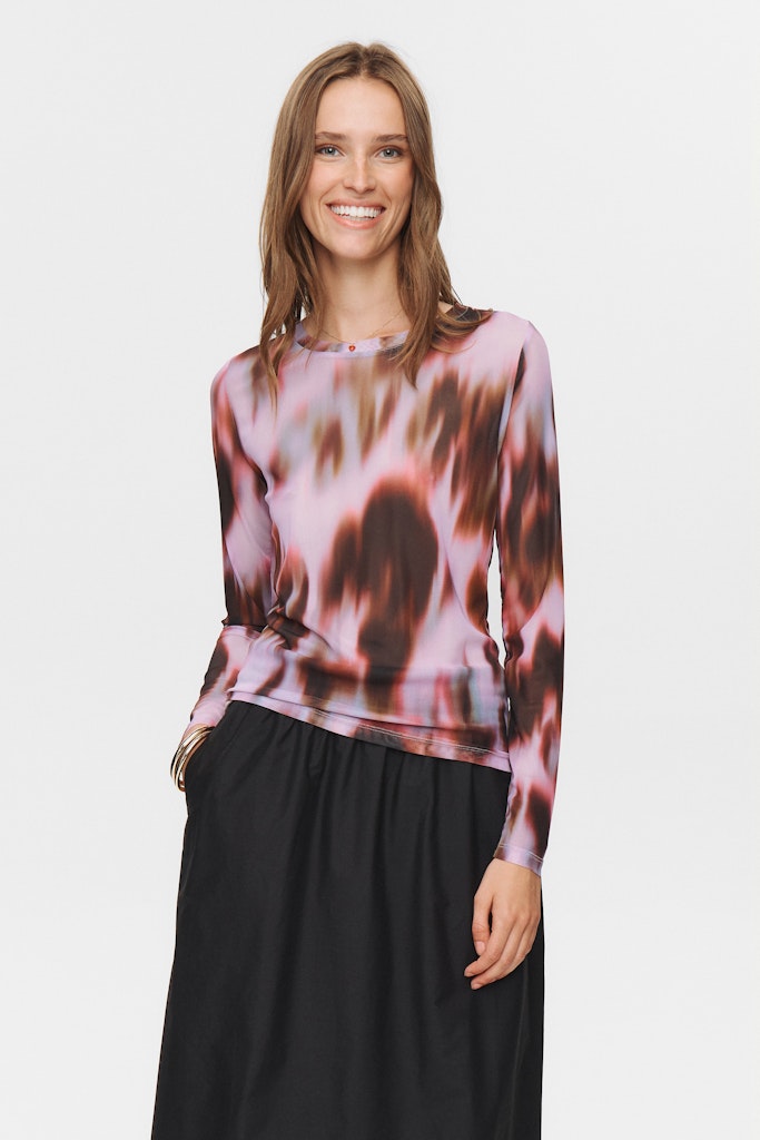 Orchid Smoke Tops - Nuliana Ls Top van Numph