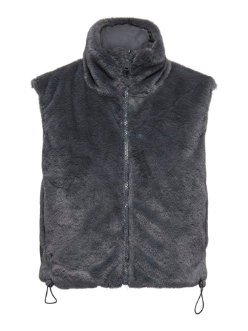 Blackened pearl Cardigans - Onldana Life Faux Fur Waistcoat van Only