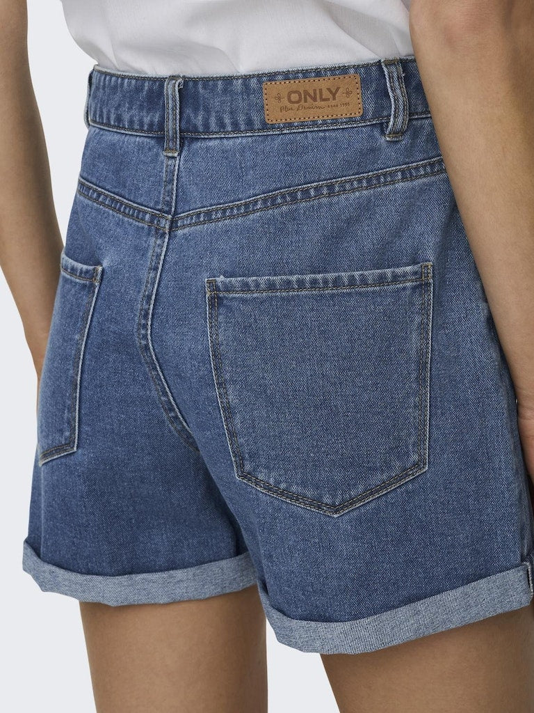Shorts - Onlvega Hw Mom Denim Shorts Noos van Only