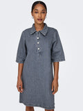 Jurken - Onlgry S/S Dress Grey Denim van Only