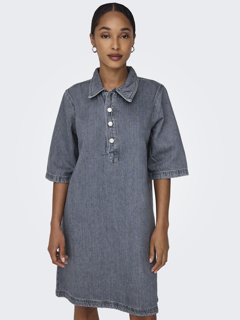 Jurken - Onlgry S/S Dress Grey Denim van Only