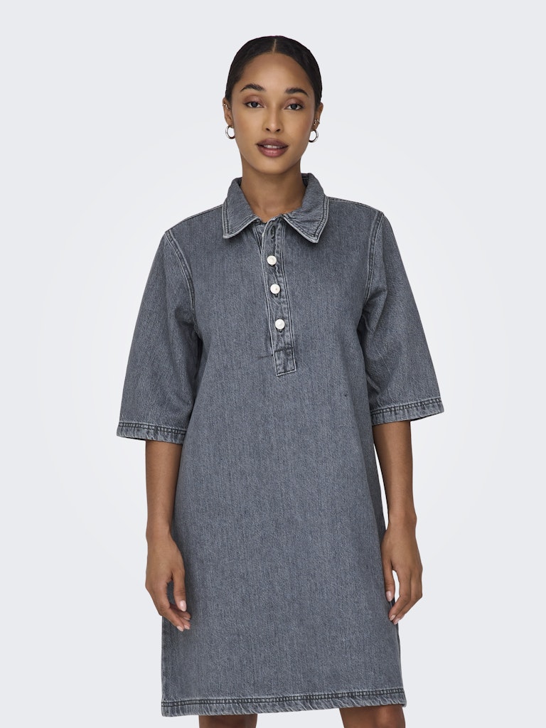 Jurken - Onlgry S/S Dress Grey Denim van Only