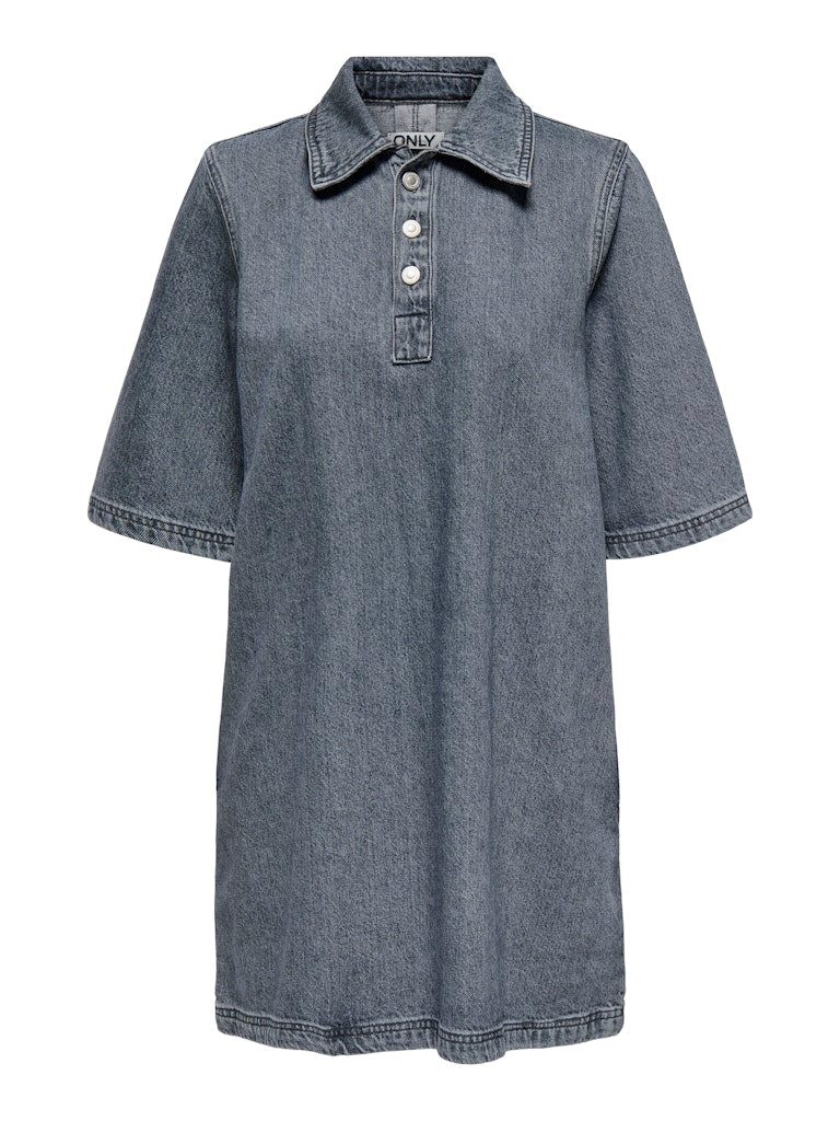 Jurken - Onlgry S/S Dress Grey Denim van Only