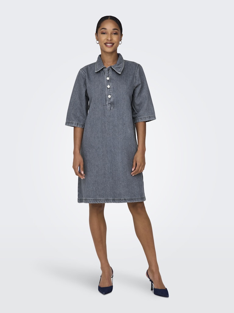 Jurken - Onlgry S/S Dress Grey Denim van Only