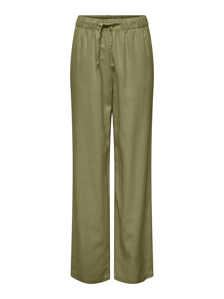 Broeken - Onlcaro Mw Linen Bl Pull-Up Pant van Only