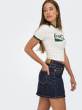 Rokken - Onljuicy Hw Western Short Denim Skirt van Only