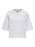 Light grey melange Sweaters - Onldasie 3/4 O-Neck Raglan Sweater Top van Only