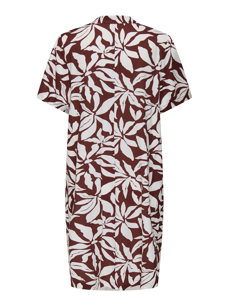 Fired brick Jurken - Onlsusi Life Ss V-Neck Tunic Dress van Only