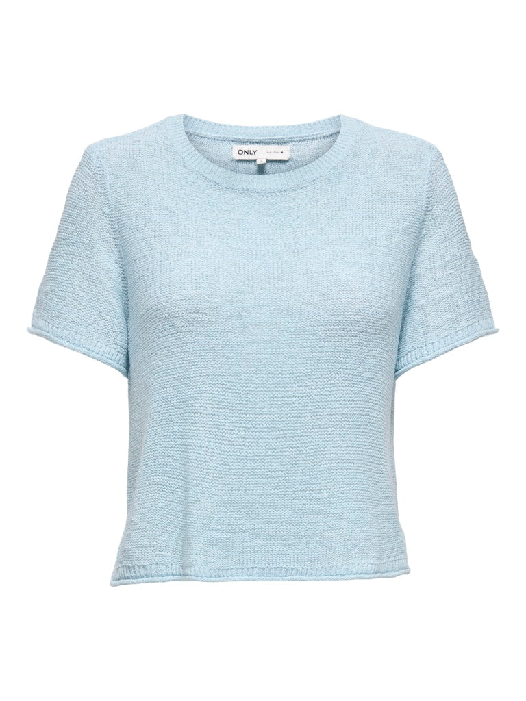 Tops - Onlsunny S/S Pullover Knit Blue Noos van Only