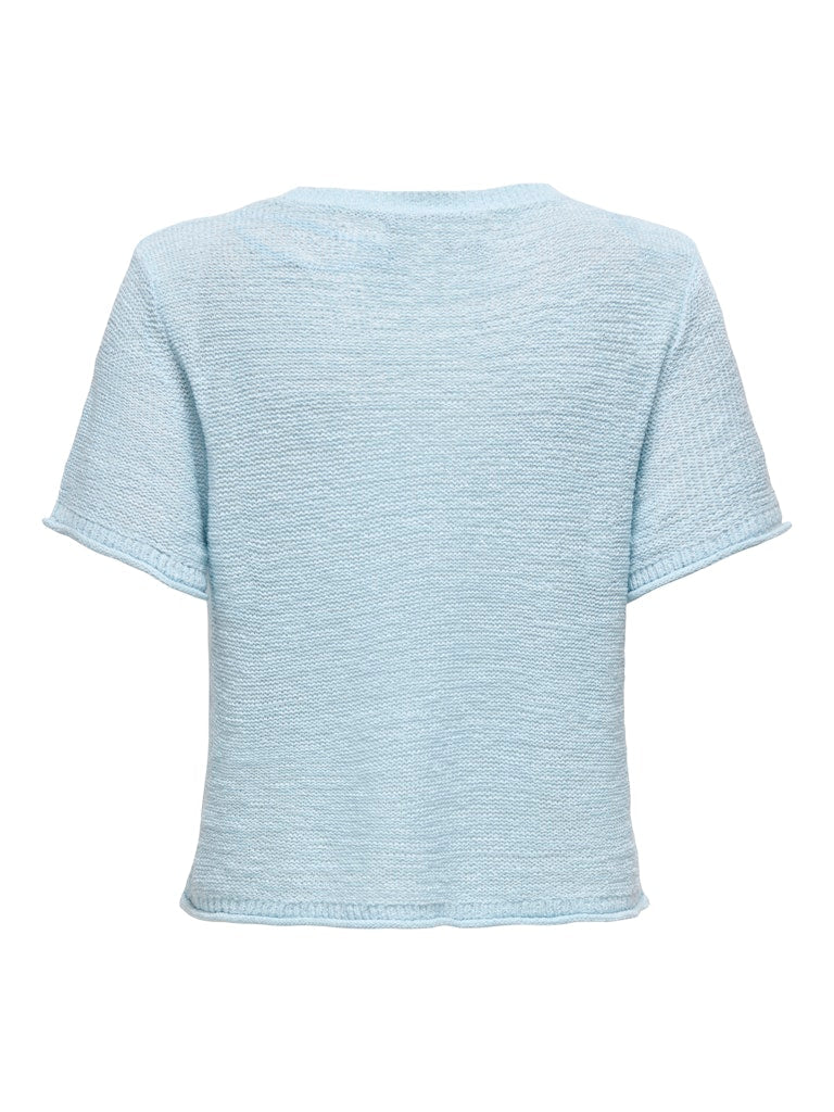 Tops - Onlsunny S/S Pullover Knit Blue Noos van Only