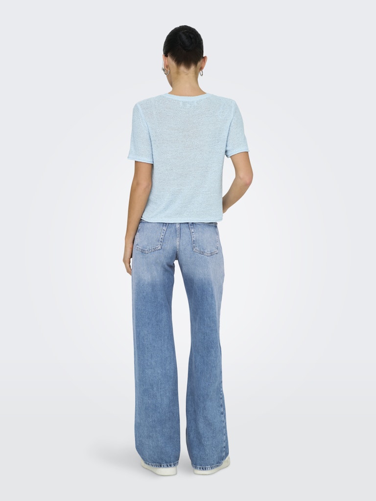 Tops - Onlsunny S/S Pullover Knit Blue Noos van Only