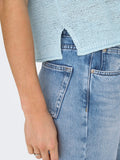 Tops - Onlsunny S/S Pullover Knit Blue Noos van Only