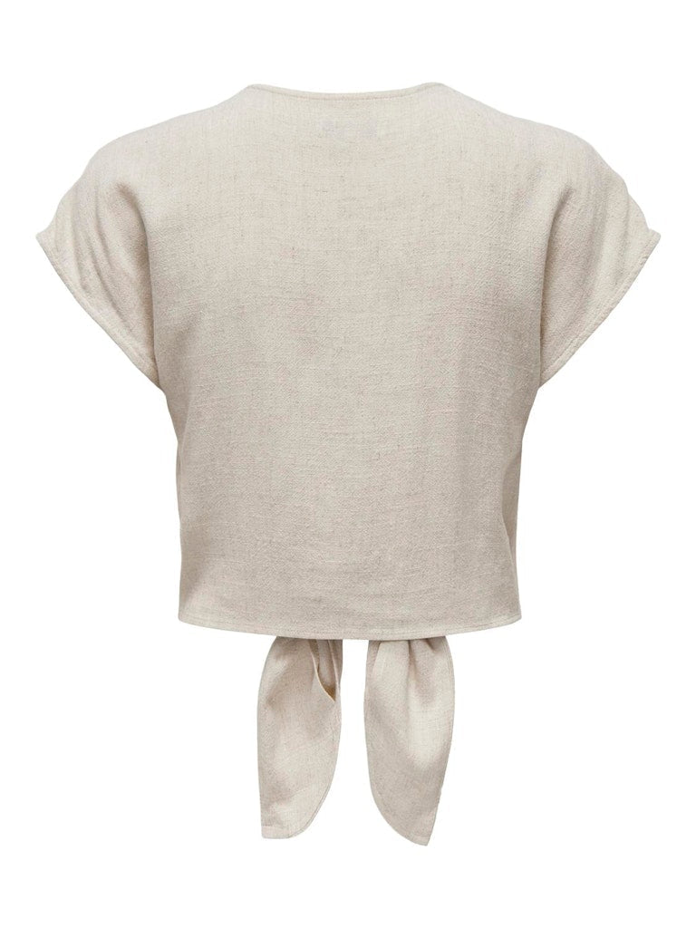 Shirts - Onlsiesta Ss Knot Linen Bl Shirt Noos van Only