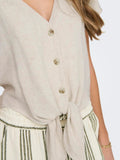 Shirts - Onlsiesta Ss Knot Linen Bl Shirt Noos van Only