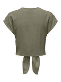 Shirts - Onlsiesta Ss Knot Linen Bl Shirt Noos van Only