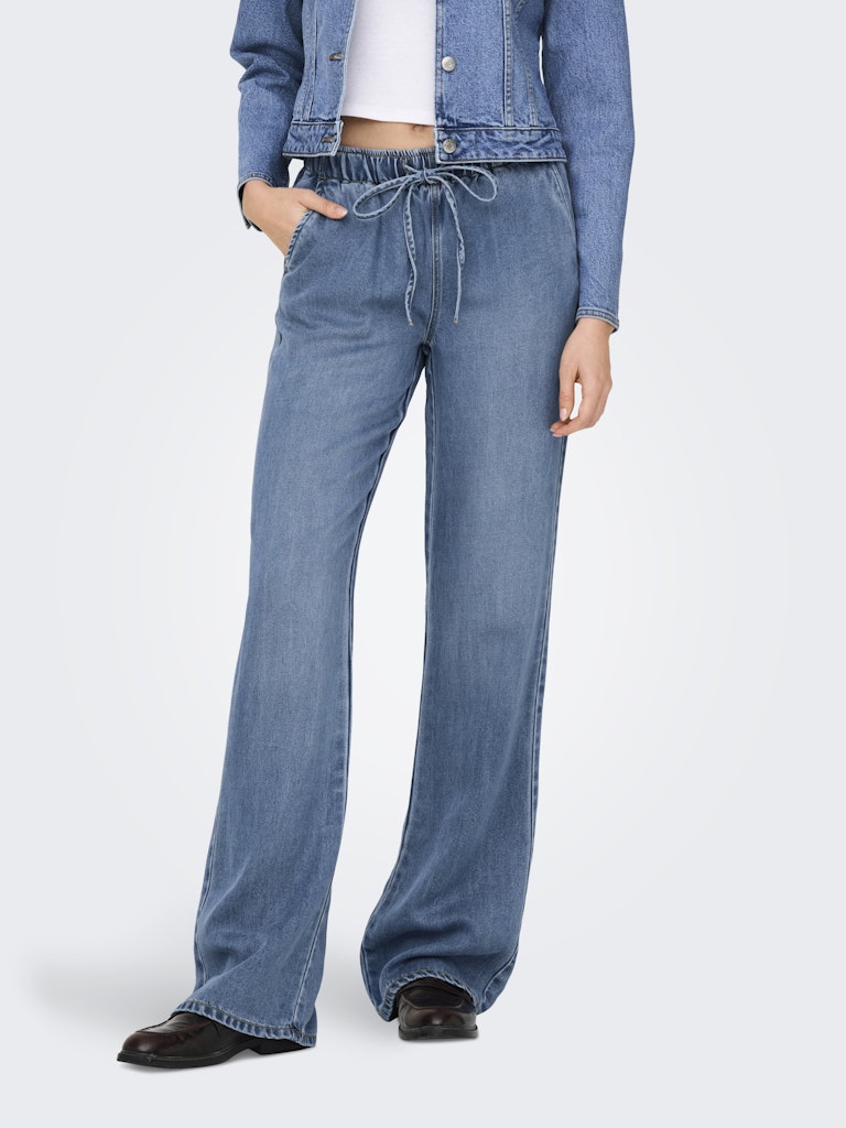 Jeans - Onlgreta Hw Pull Up Wide Denim Pants van Only