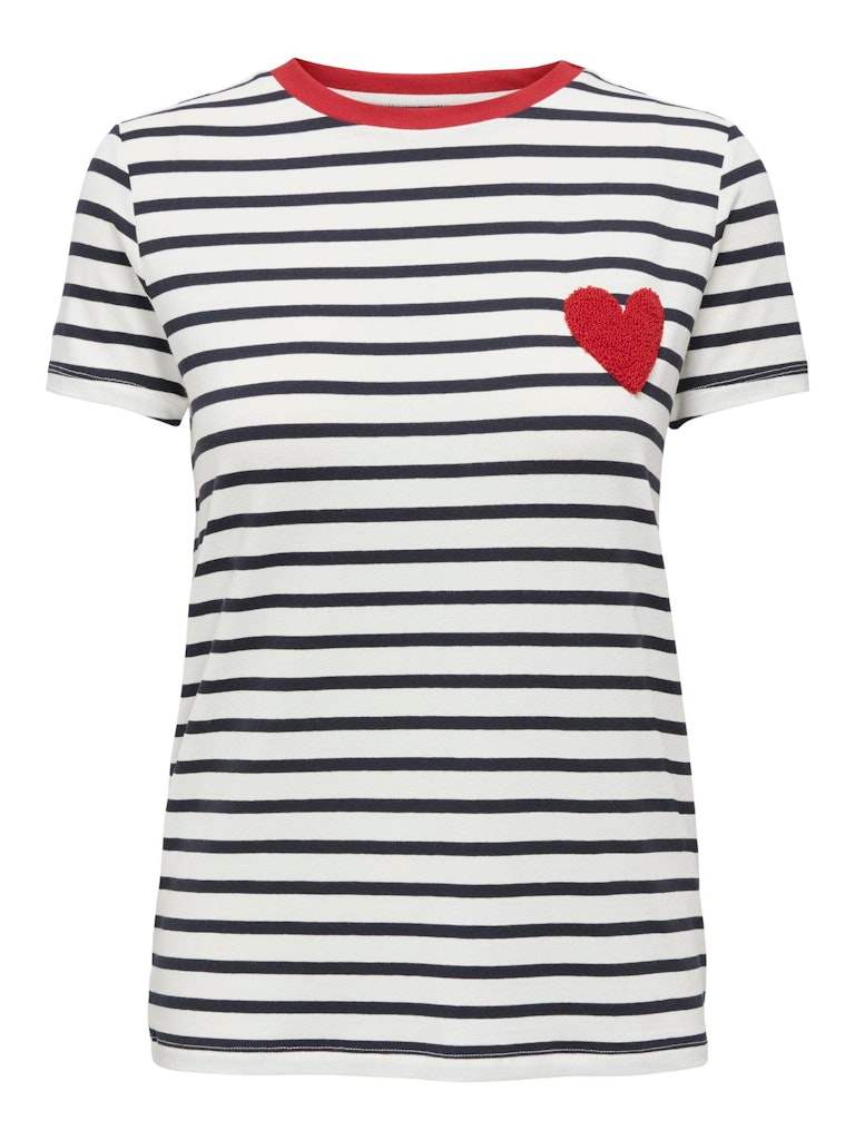 Cloud dancer Tops - Onlheart S/S Tee van Only