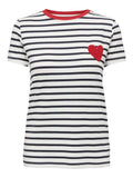 Cloud dancer Tops - Onlheart S/S Tee van Only