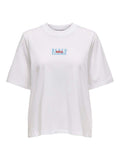 Bright White Ticuja T-shirts - Onlstellar Life S/S Place Top Box van Only