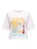 T-shirts - Onlvega Life S/S Vibe Top van Only