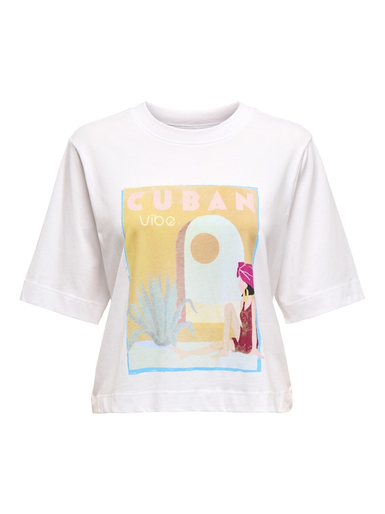 T-shirts - Onlvega Life S/S Vibe Top van Only